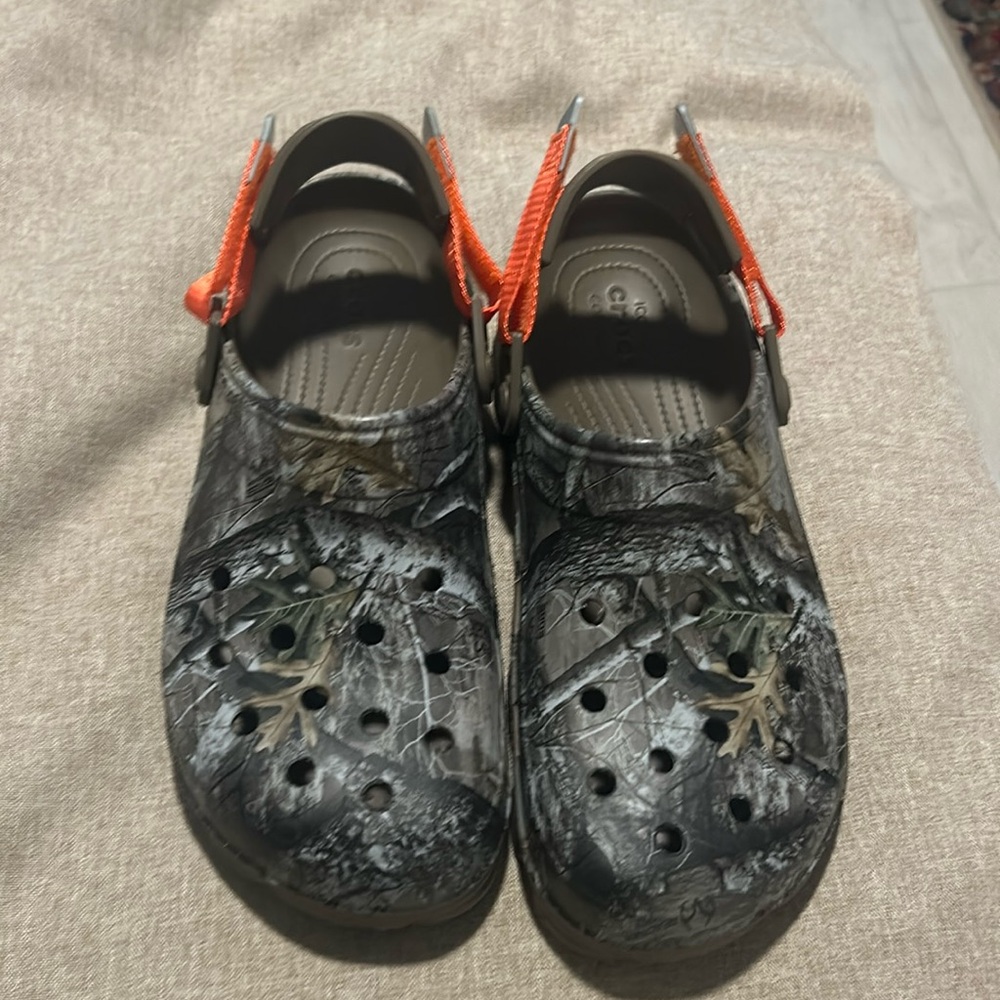 Crocs size 12 Camo Shoes